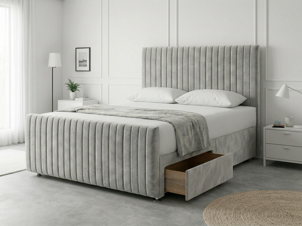 Urban Curve Elite | Divan Drawer Bed Frame with Smart Storage System (UK) | Discount Bed Store (DBS) #DB152