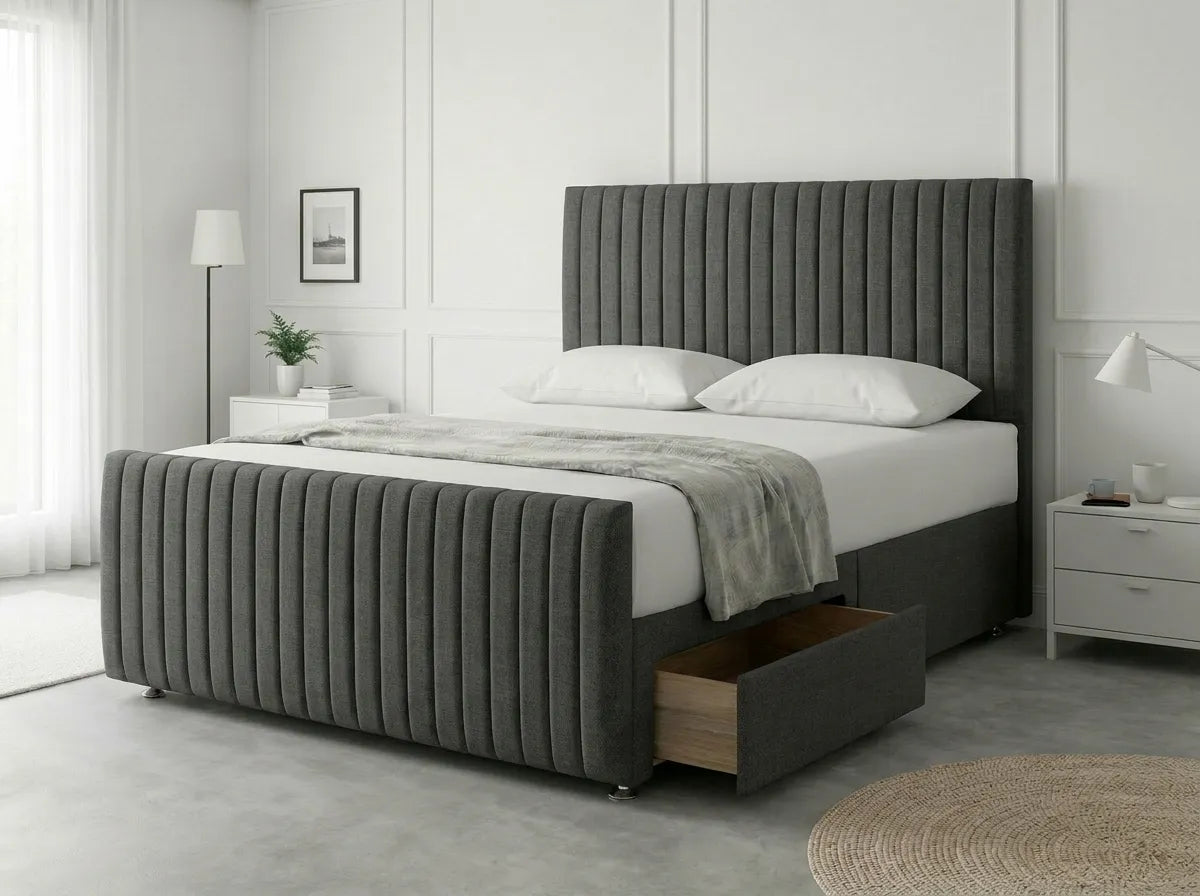 Urban Curve Elite | Divan Drawer Bed Frame with Smart Storage System (UK) | Discount Bed Store (DBS) #DB152
