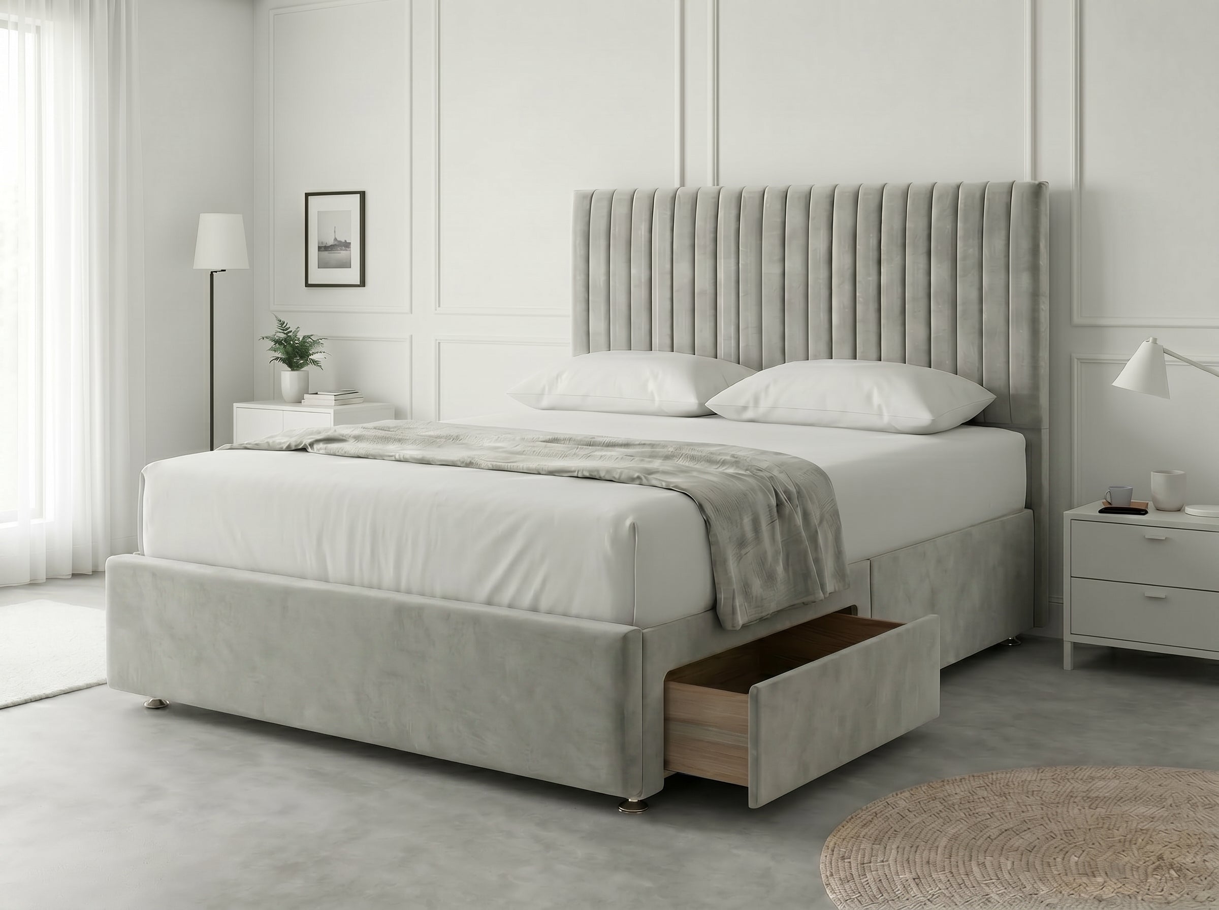 Urban Curve Elite | Divan Drawer Bed Frame with Smart Storage System (UK) | Discount Bed Store (DBS) #DB152