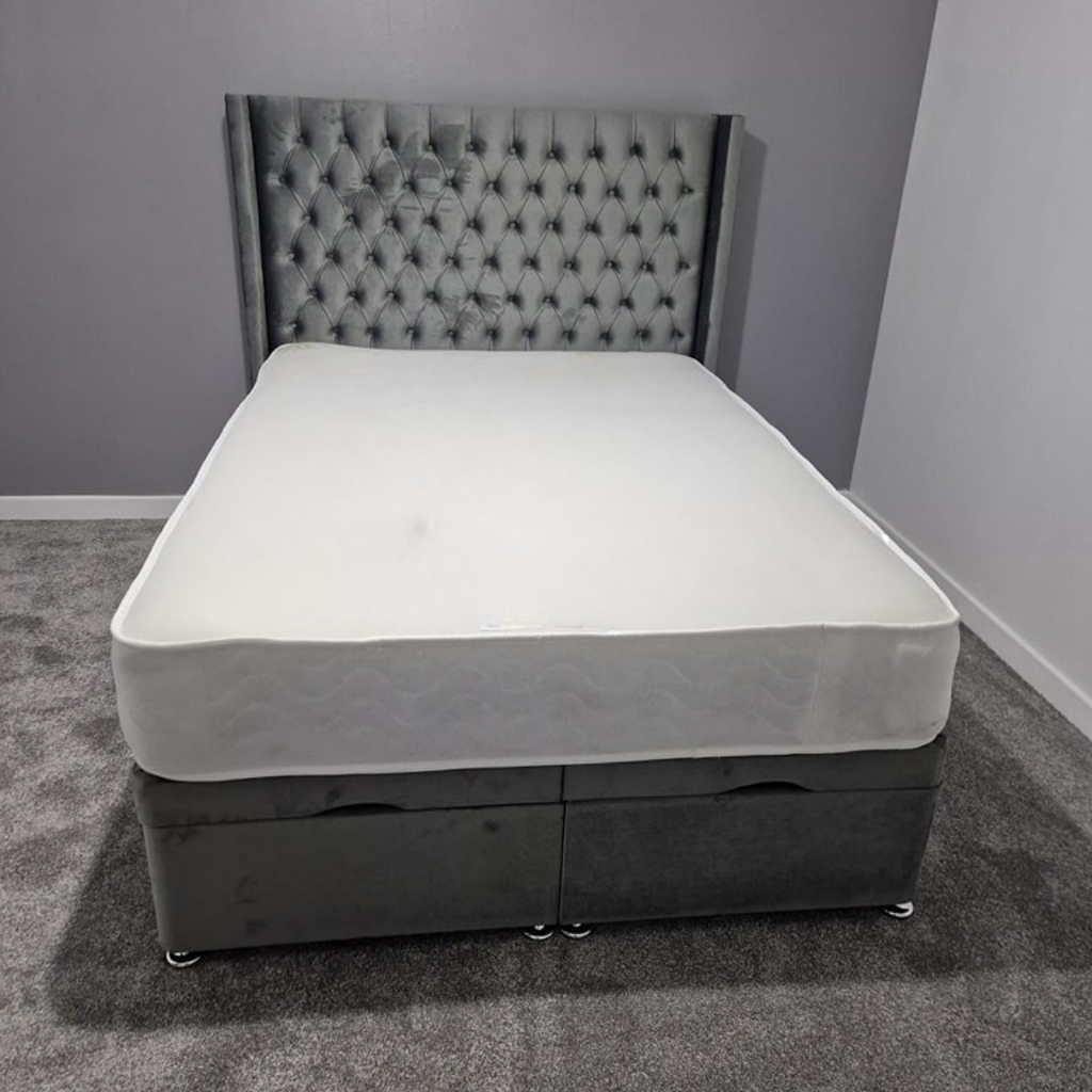 Grand Chester WingBack #B162 Divan Bed Frame (UK) | Discount Bed Store (DBS)