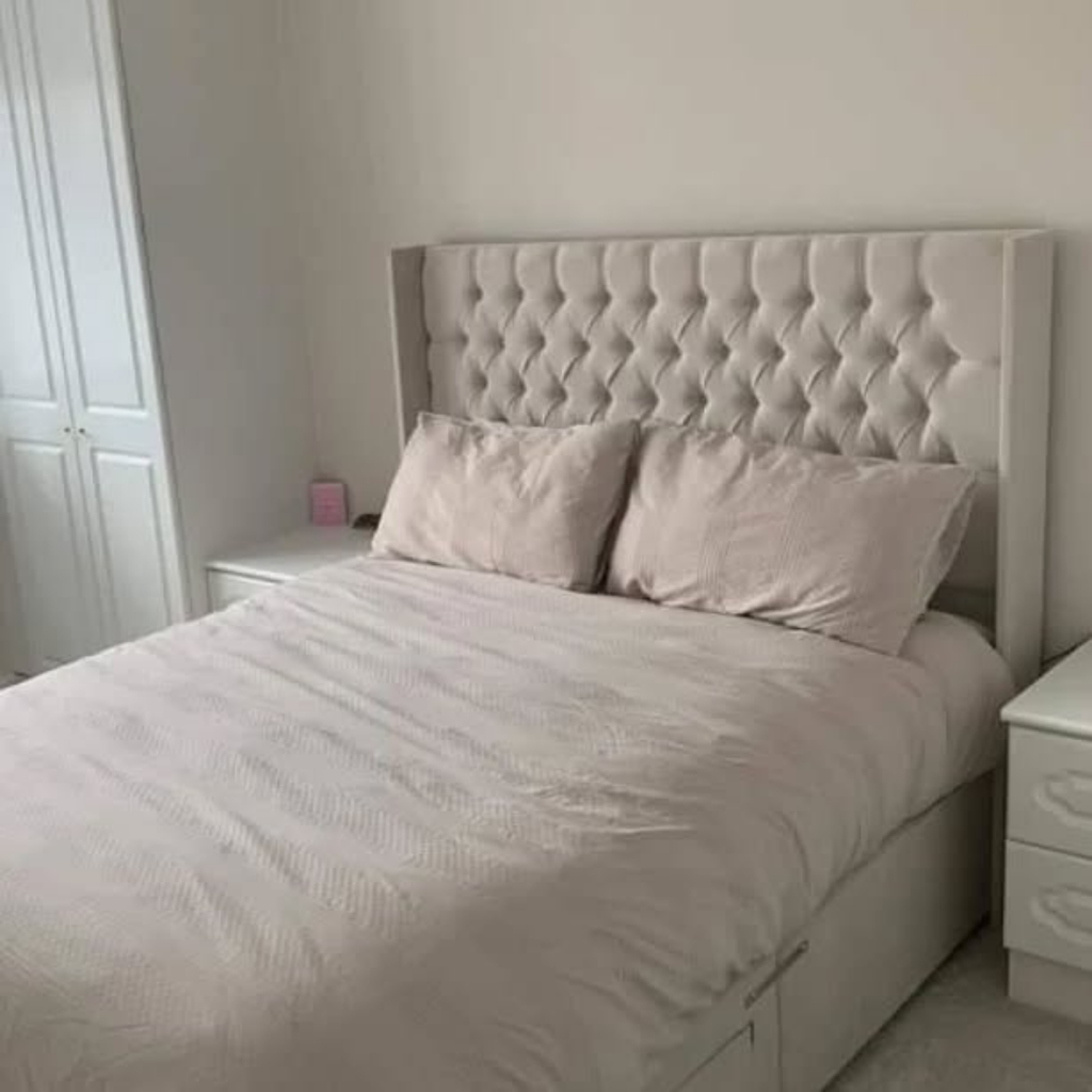 Grand Chester WingBack #B162 Divan Bed Frame (UK) | Discount Bed Store (DBS)