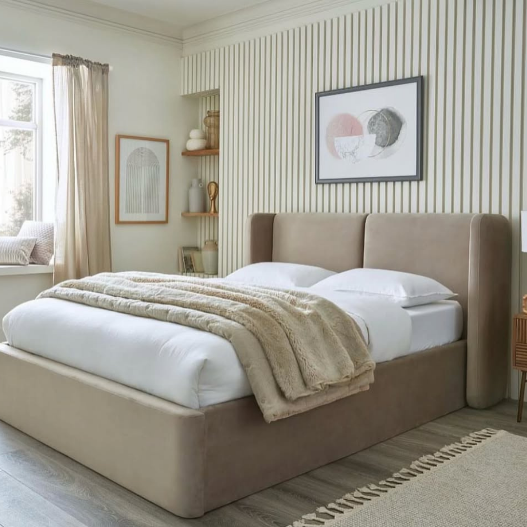 TwinCush Wingback bed  #B63 Bed Frame (UK) | Discount Bed Store (DBS)
