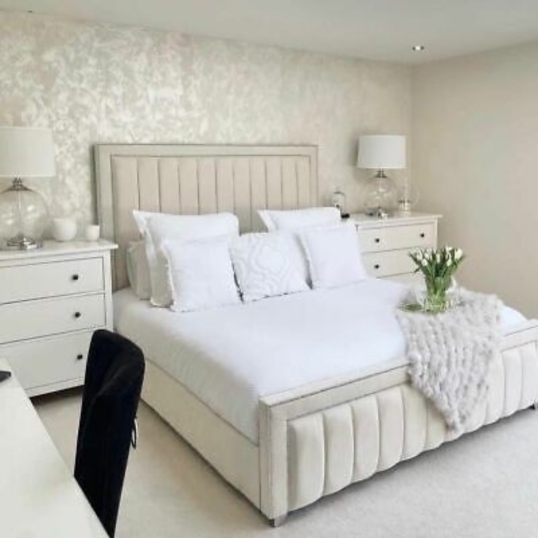 Panelled Bed CurveFront Elegance #B58 Bed Frame (UK) | Discount Bed Store (DBS)