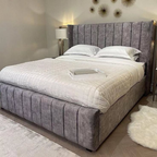 Wingback Bed PlushLine Vertical #B54 Bed Frame (UK) | Discount Bed Store (DBS)