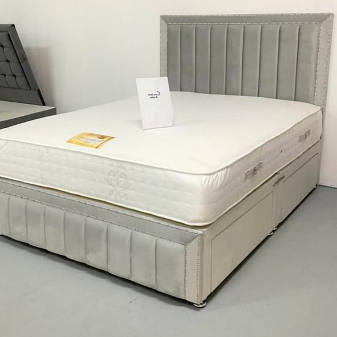 Grand Panel Classic #B164 Divan Drawer Bed Frame (UK) | Discount Bed Store (DBS)