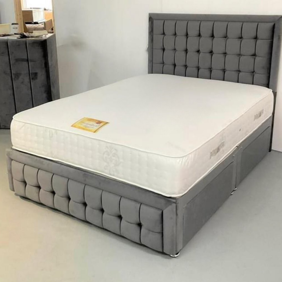 Cube Luxe Harmony #B166 Divan Drawer Bed Frame (UK) | Discount Bed Store (DBS)
