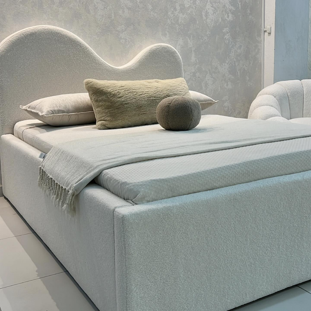 Platform Bed WaveNest CurveTop #B50 Bed Frame (UK) | Discount Bed Store (DBS)