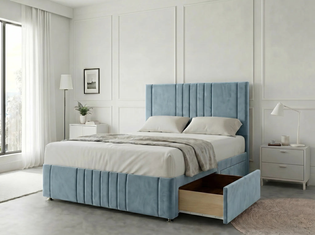 Majestic Curve Comfort | Divan Drawer Base with Integrated Drawer Storage (UK) | Discount Bed Store (DBS) #DB132