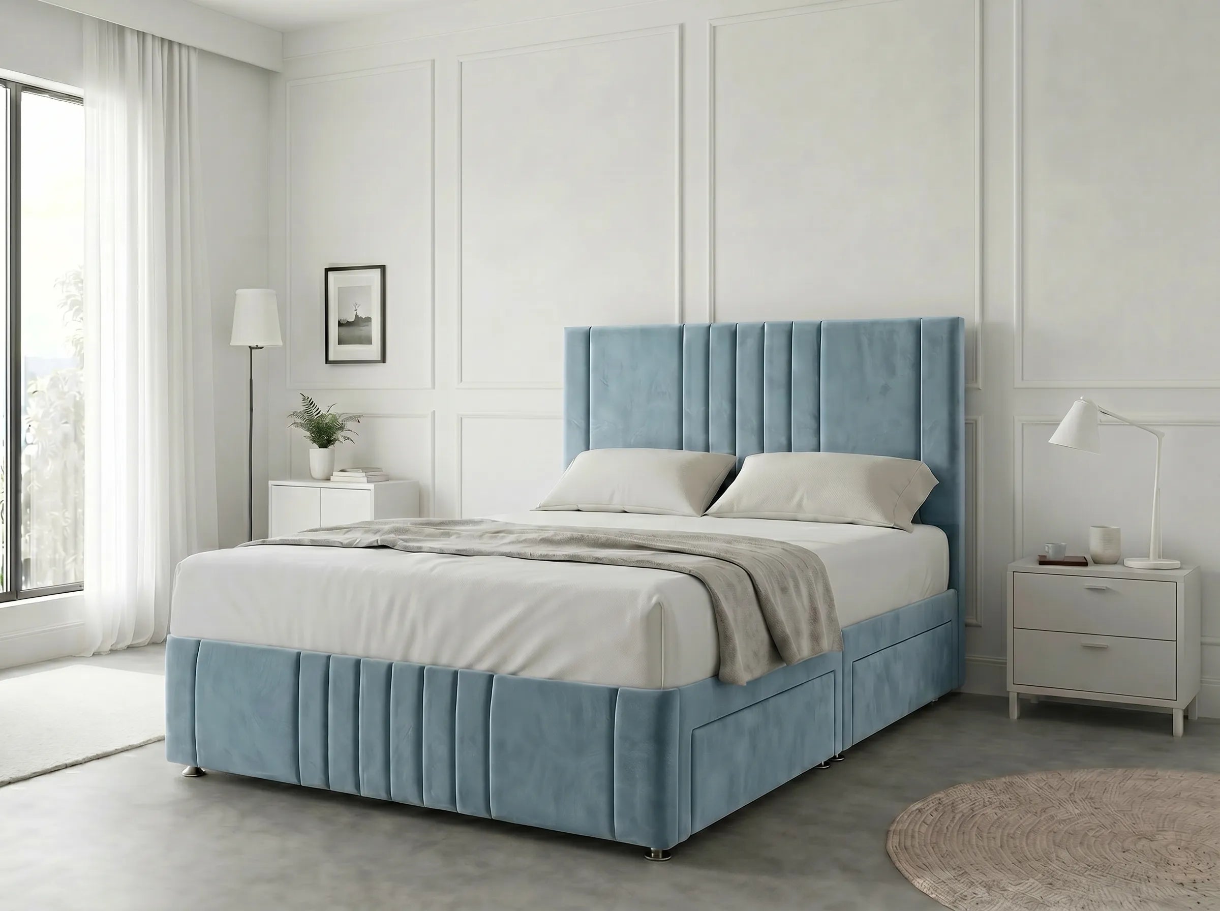 Majestic Curve Comfort | Divan Drawer Base with Integrated Drawer Storage (UK) | Discount Bed Store (DBS) #DB132
