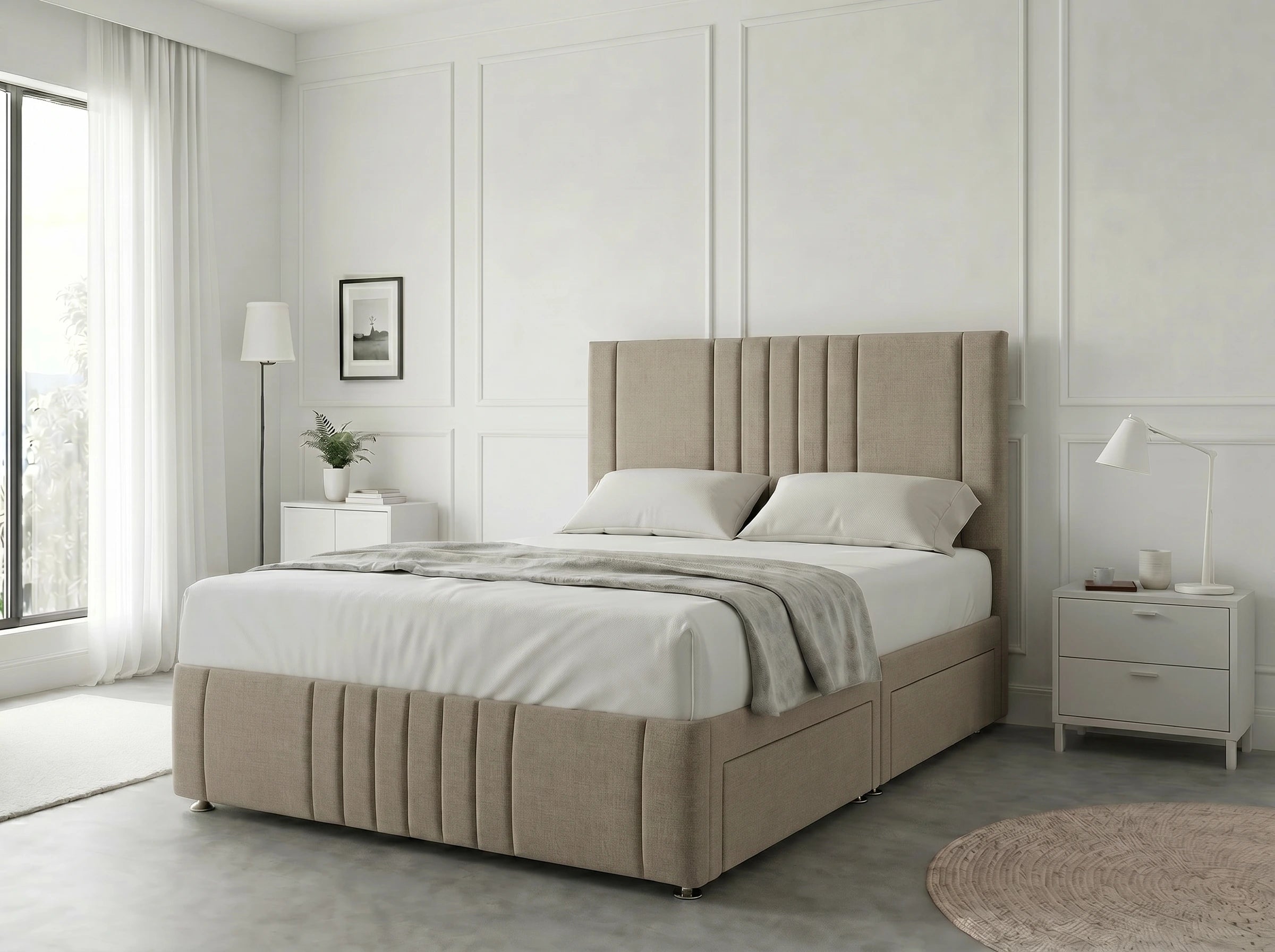 Majestic Curve Comfort | Divan Drawer Base with Integrated Drawer Storage (UK) | Discount Bed Store (DBS) #DB132