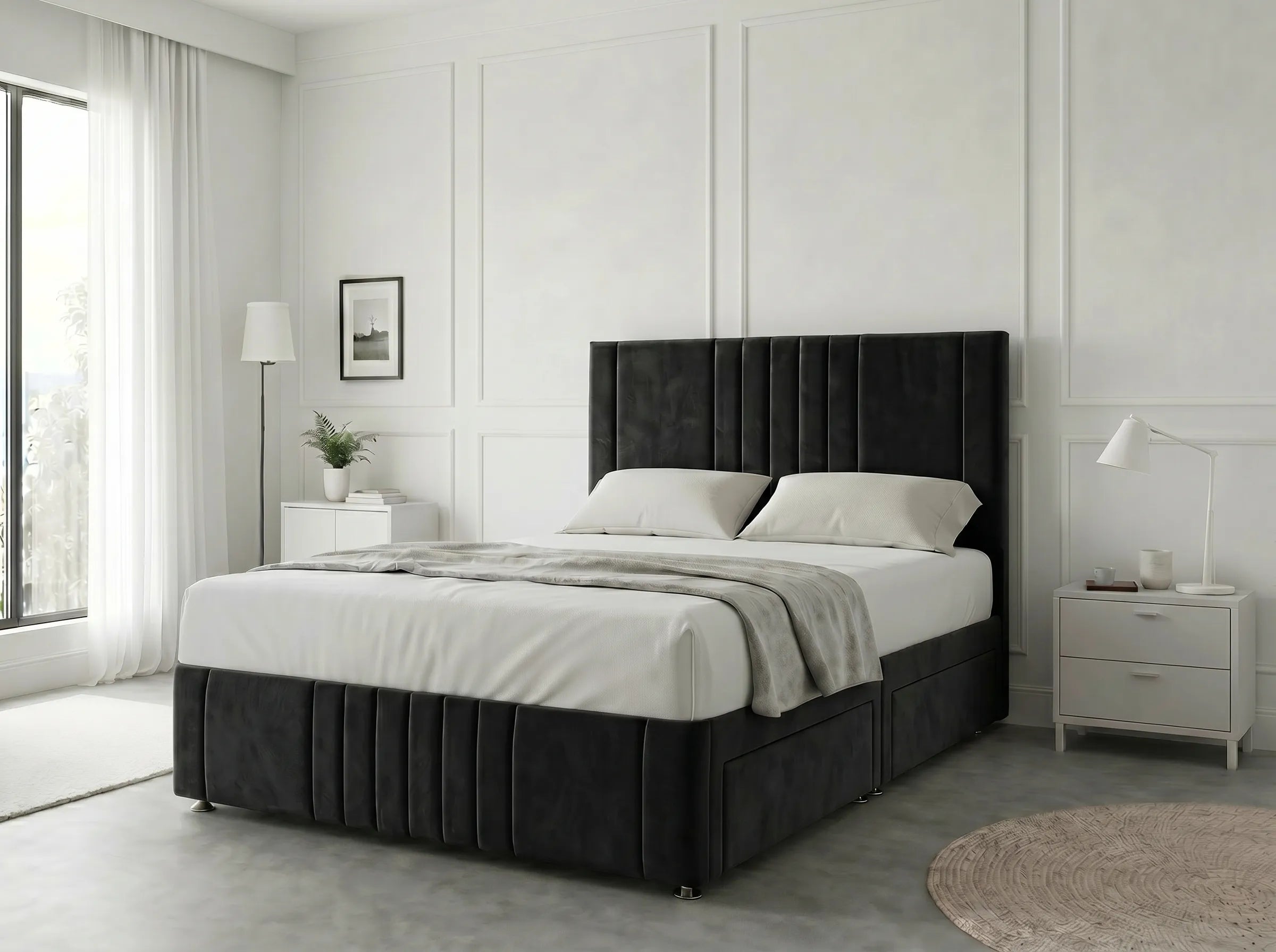 Majestic Curve Comfort | Divan Drawer Base with Integrated Drawer Storage (UK) | Discount Bed Store (DBS) #DB132