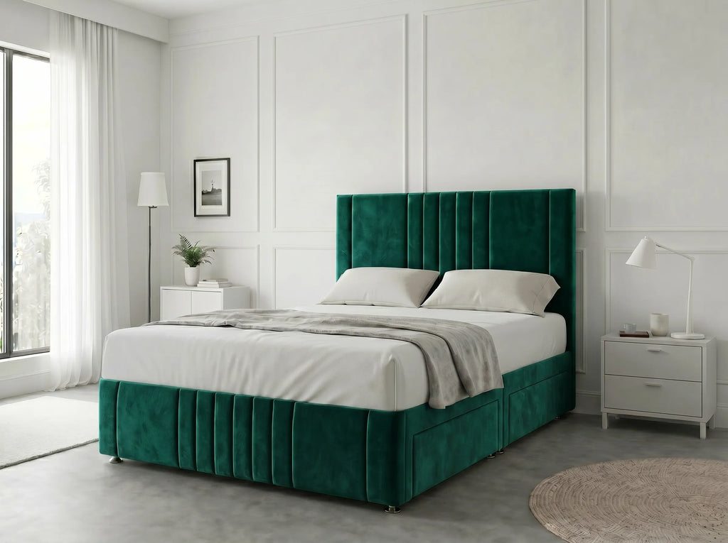 Majestic Curve Comfort | Divan Drawer Base with Integrated Drawer Storage (UK) | Discount Bed Store (DBS) #DB132