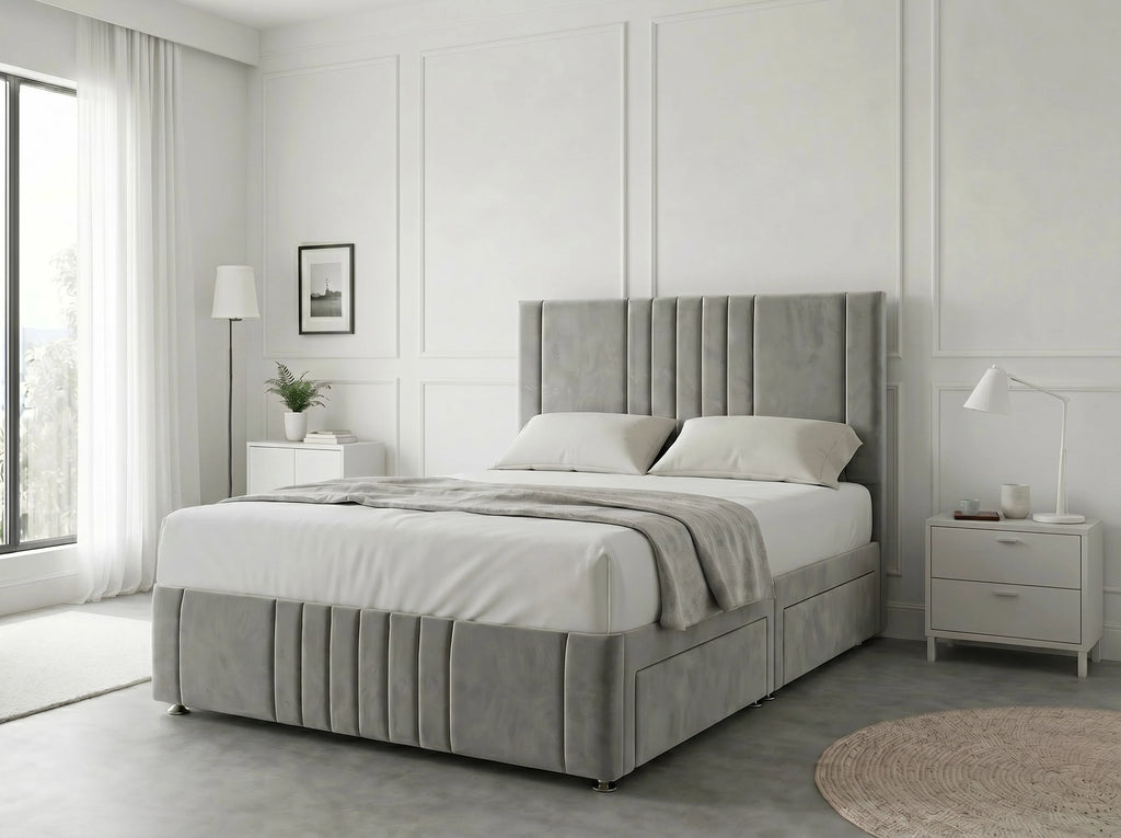 Majestic Curve Comfort | Divan Drawer Base with Integrated Drawer Storage (UK) | Discount Bed Store (DBS) #DB132