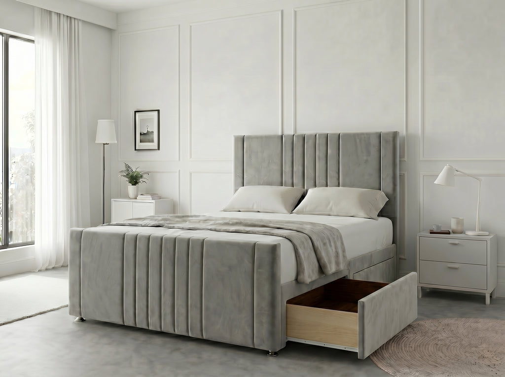 Majestic Curve Comfort | Divan Drawer Base with Integrated Drawer Storage (UK) | Discount Bed Store (DBS) #DB132