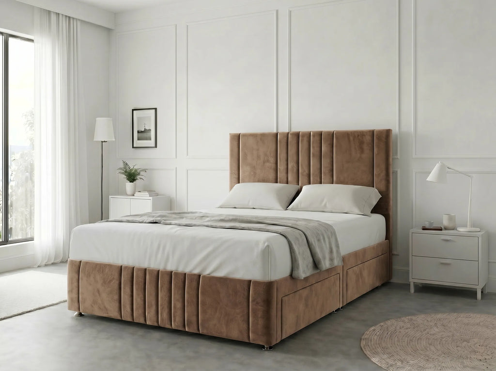 Majestic Curve Comfort | Divan Drawer Base with Integrated Drawer Storage (UK) | Discount Bed Store (DBS) #DB132