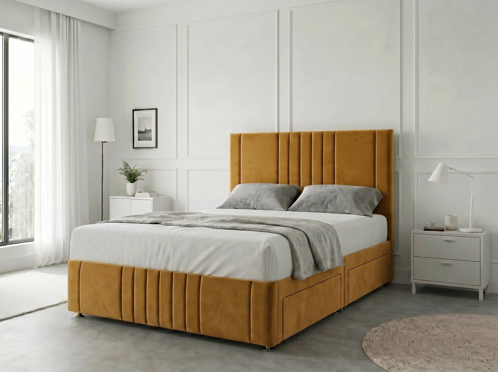 Majestic Curve Comfort | Divan Drawer Base with Integrated Drawer Storage (UK) | Discount Bed Store (DBS) #DB132