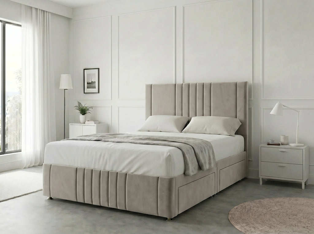 Majestic Curve Comfort | Divan Drawer Base with Integrated Drawer Storage (UK) | Discount Bed Store (DBS) #DB132