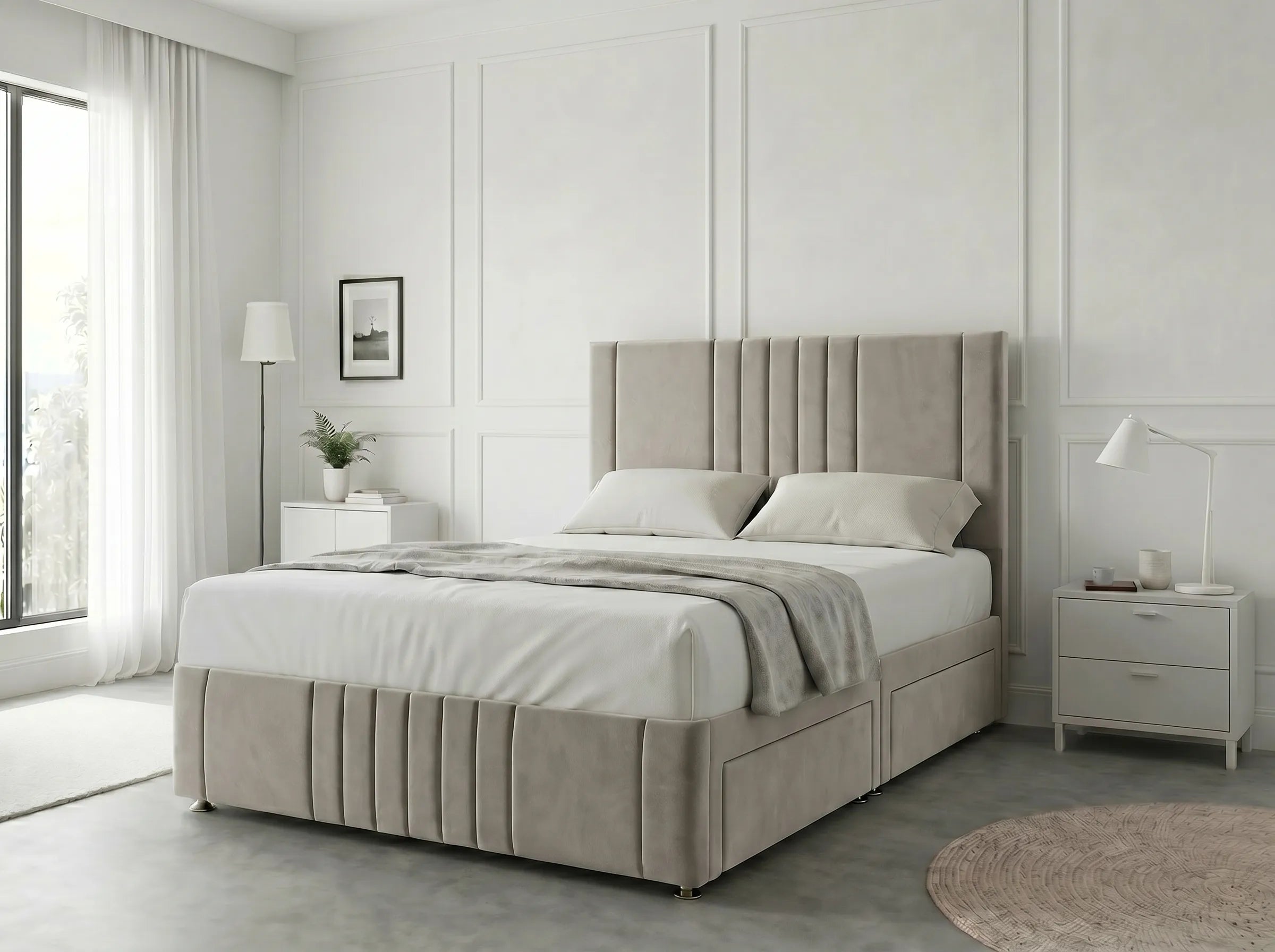 Majestic Curve Comfort | Divan Drawer Base with Integrated Drawer Storage (UK) | Discount Bed Store (DBS) #DB132