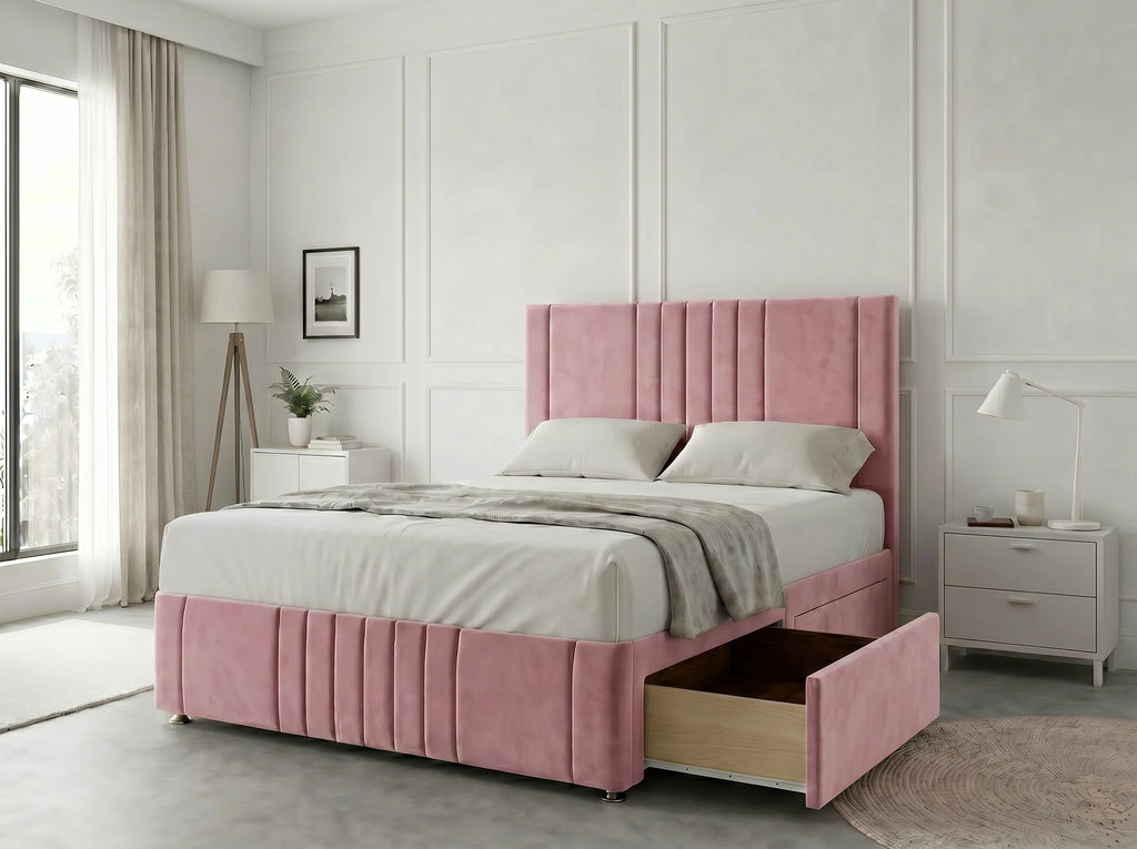 Majestic Curve Comfort | Divan Drawer Base with Integrated Drawer Storage (UK) | Discount Bed Store (DBS) #DB132