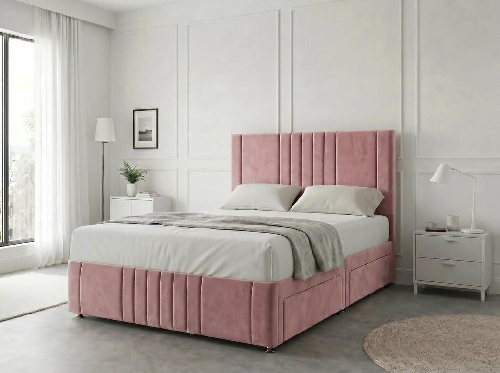 Majestic Curve Comfort | Divan Drawer Base with Integrated Drawer Storage (UK) | Discount Bed Store (DBS) #DB132