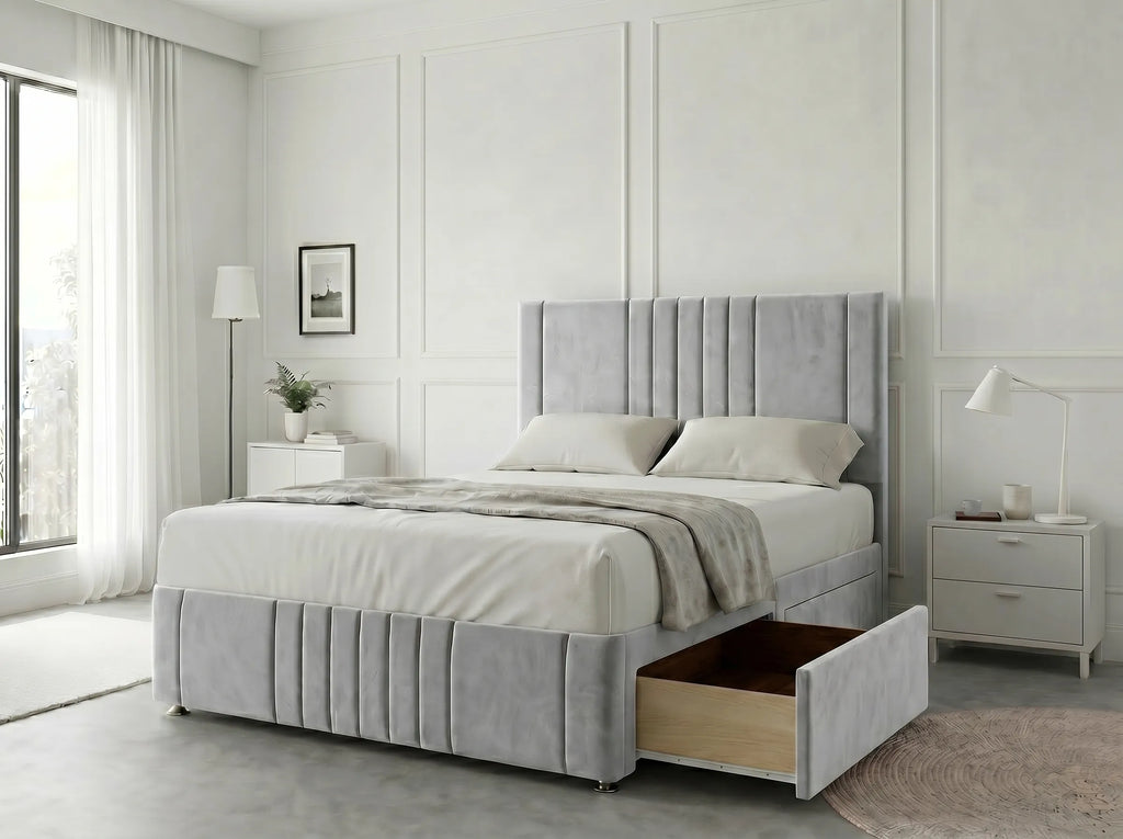 Majestic Curve Comfort | Divan Drawer Base with Integrated Drawer Storage (UK) | Discount Bed Store (DBS) #DB132