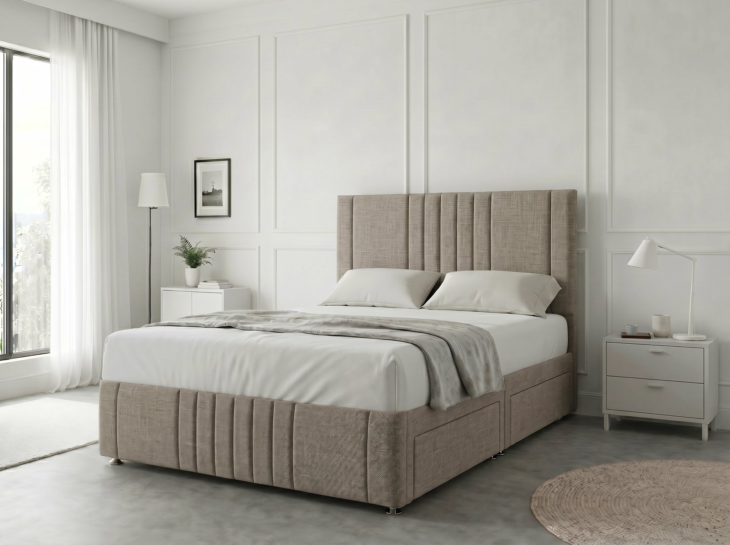 Majestic Curve Comfort | Divan Drawer Base with Integrated Drawer Storage (UK) | Discount Bed Store (DBS) #DB132