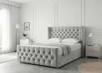 Luxury Curve Dream | Divan Drawer Bed Frame with Concealed Drawer Storage (UK) | Discount Bed Store (DBS) #DB146