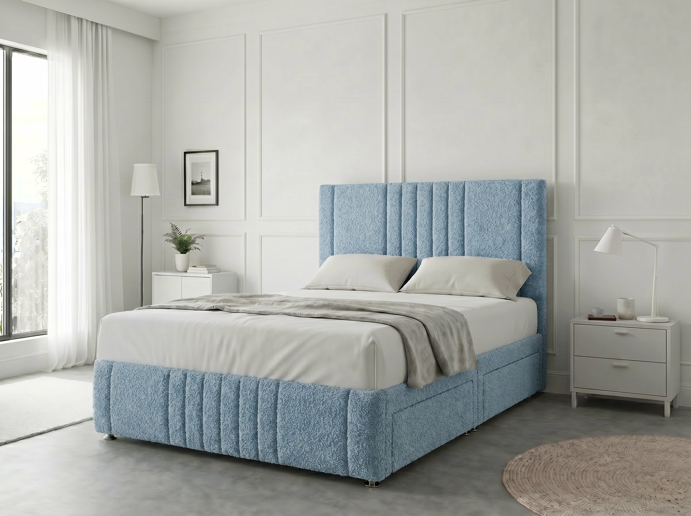 Majestic Curve Comfort | Divan Drawer Base with Integrated Drawer Storage (UK) | Discount Bed Store (DBS) #DB132