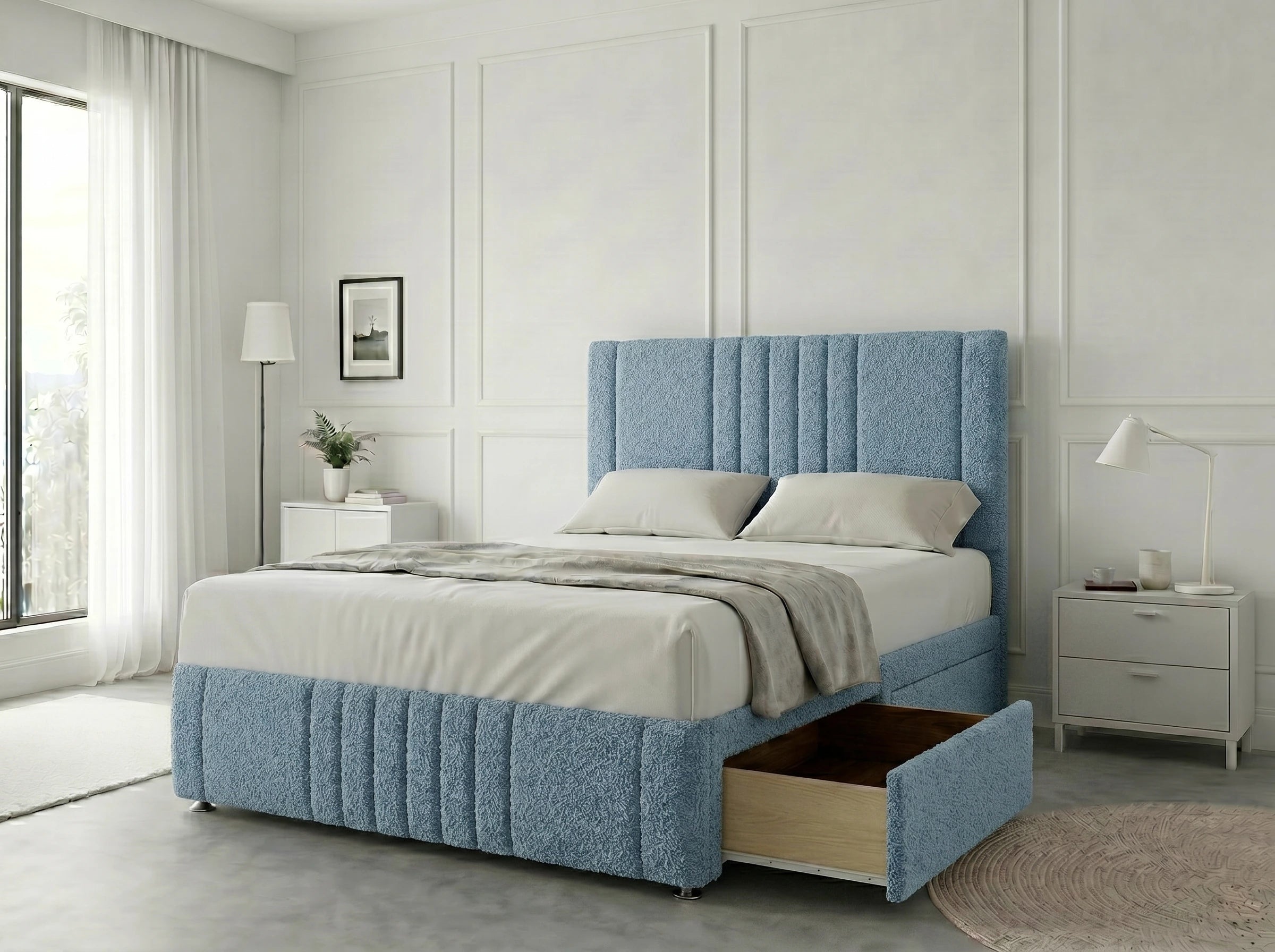 Majestic Curve Comfort | Divan Drawer Base with Integrated Drawer Storage (UK) | Discount Bed Store (DBS) #DB132