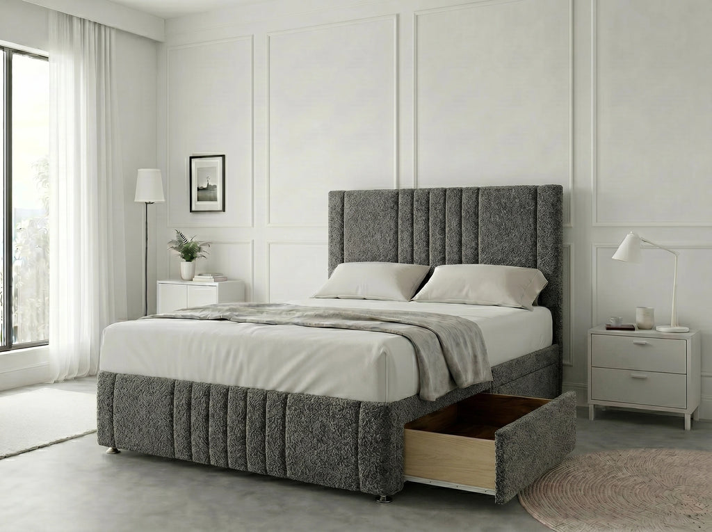 Majestic Curve Comfort | Divan Drawer Base with Integrated Drawer Storage (UK) | Discount Bed Store (DBS) #DB132