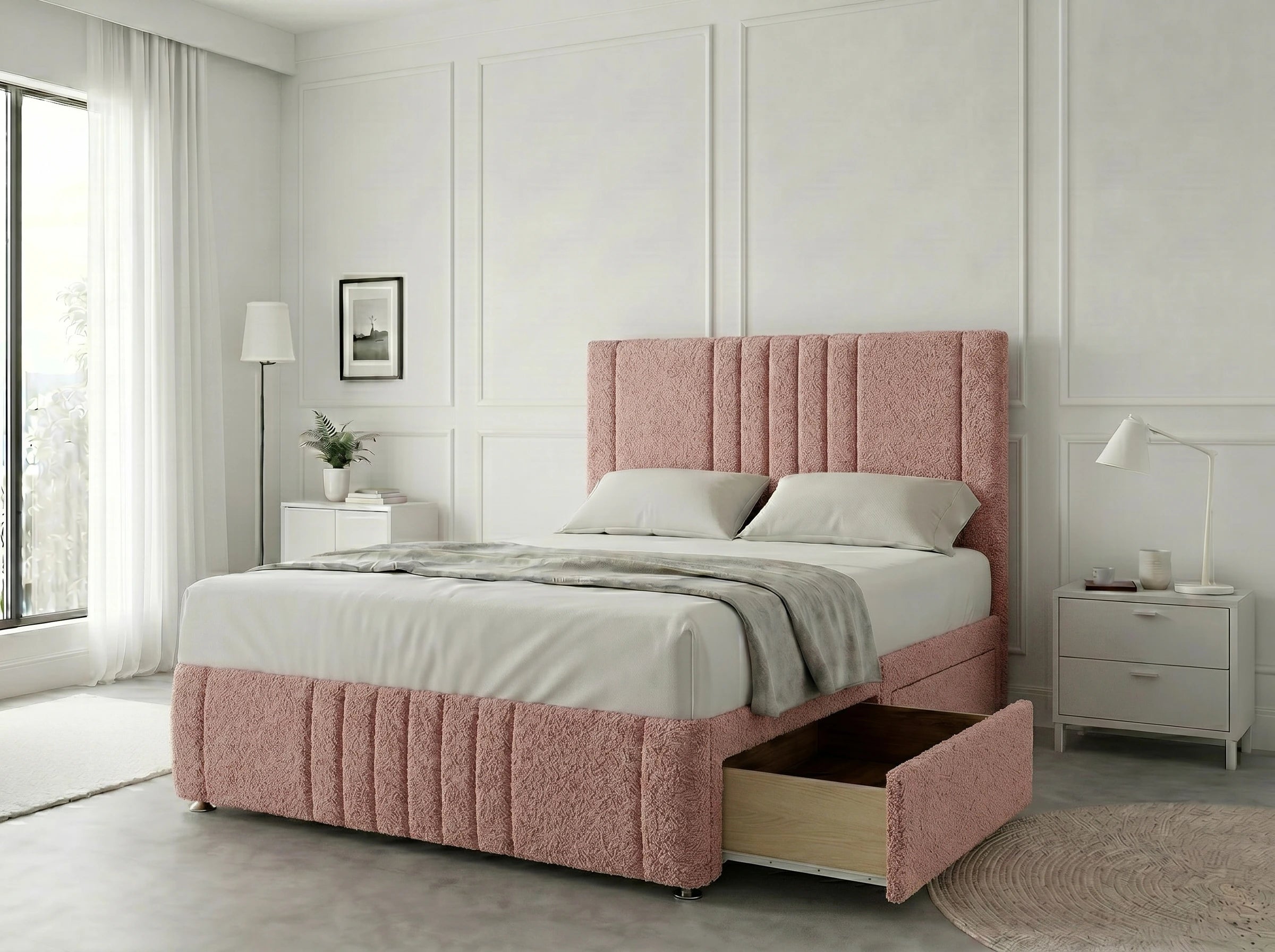 Majestic Curve Comfort | Divan Drawer Base with Integrated Drawer Storage (UK) | Discount Bed Store (DBS) #DB132