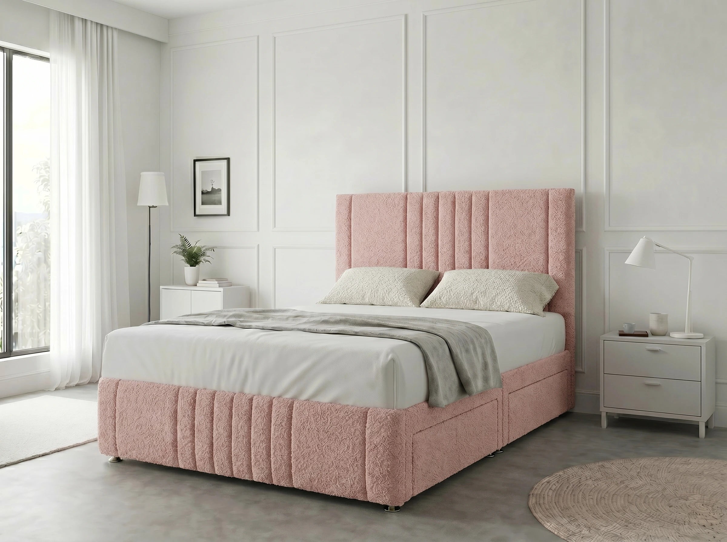 Majestic Curve Comfort | Divan Drawer Base with Integrated Drawer Storage (UK) | Discount Bed Store (DBS) #DB132