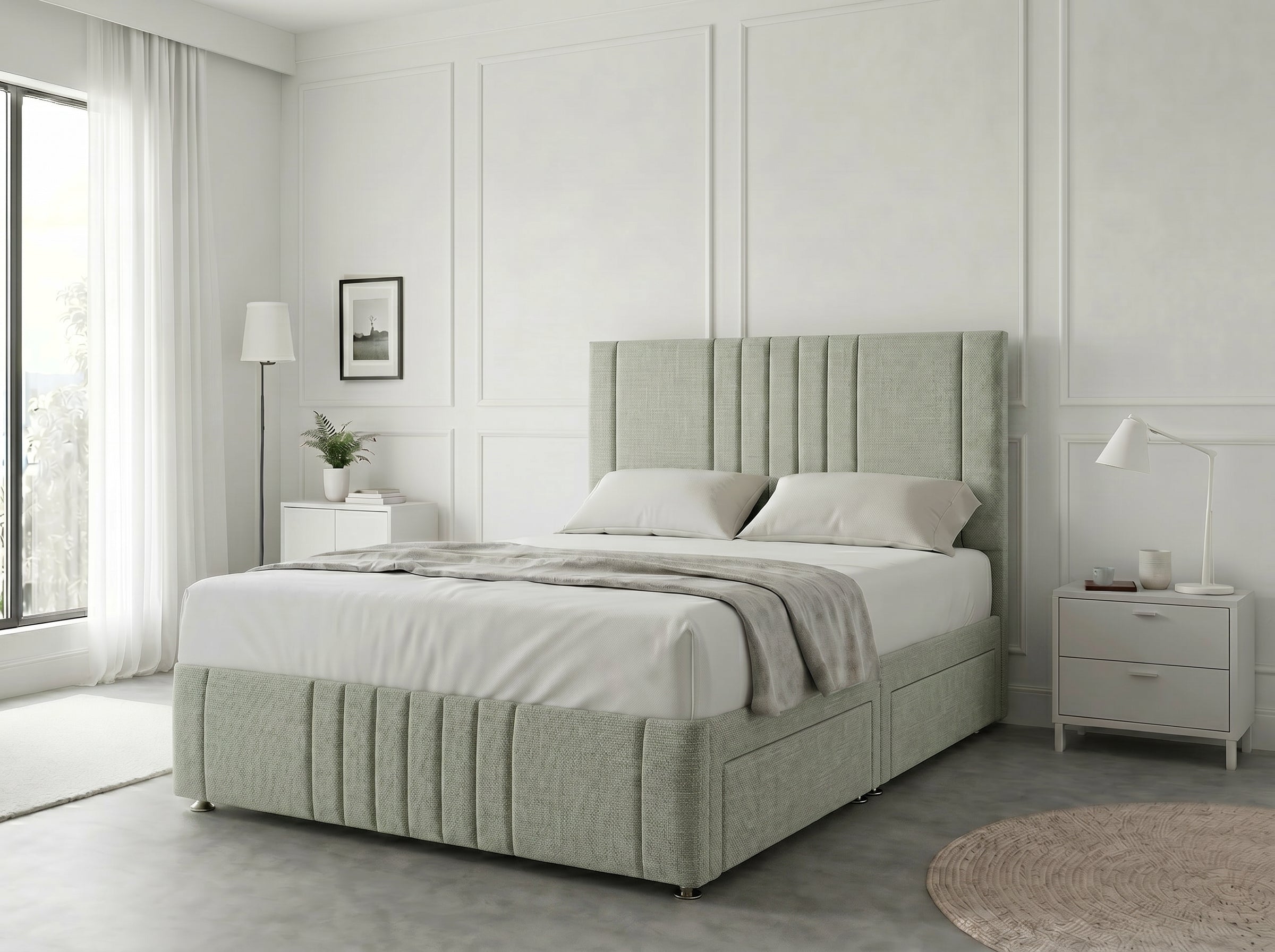Majestic Curve Comfort | Divan Drawer Base with Integrated Drawer Storage (UK) | Discount Bed Store (DBS) #DB132