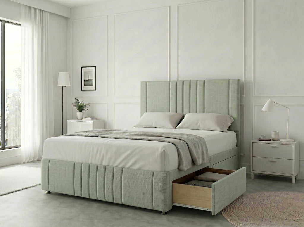 Majestic Curve Comfort | Divan Drawer Base with Integrated Drawer Storage (UK) | Discount Bed Store (DBS) #DB132