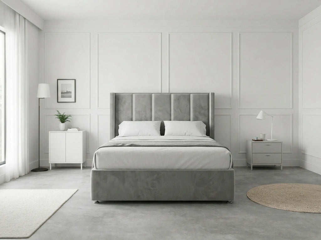 Refined Curve Haven | Modern Divan Drawer Bed with Built-In Drawers (UK) | Discount Bed Store (DBS) #DB144