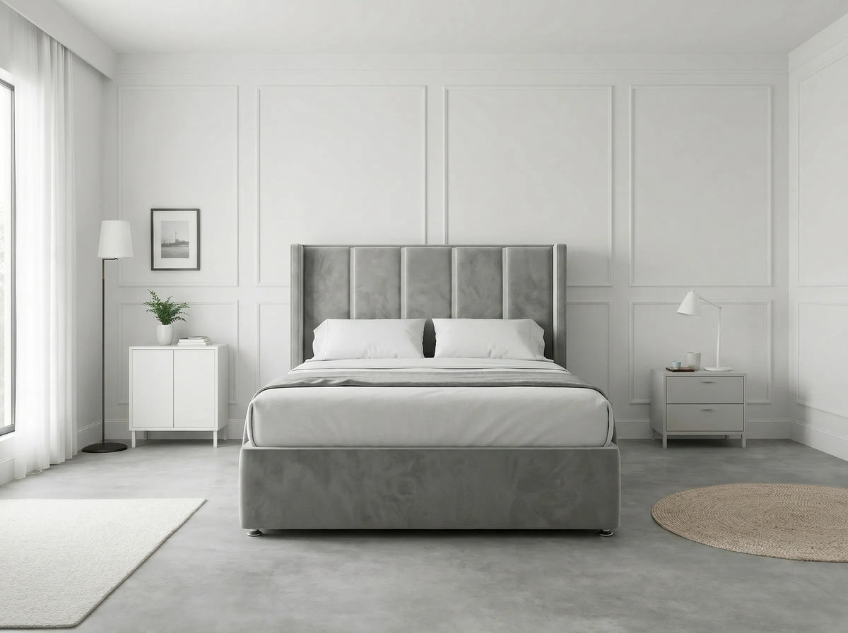 Refined Curve Haven | Modern Divan Drawer Bed with Built-In Drawers (UK) | Discount Bed Store (DBS) #DB144