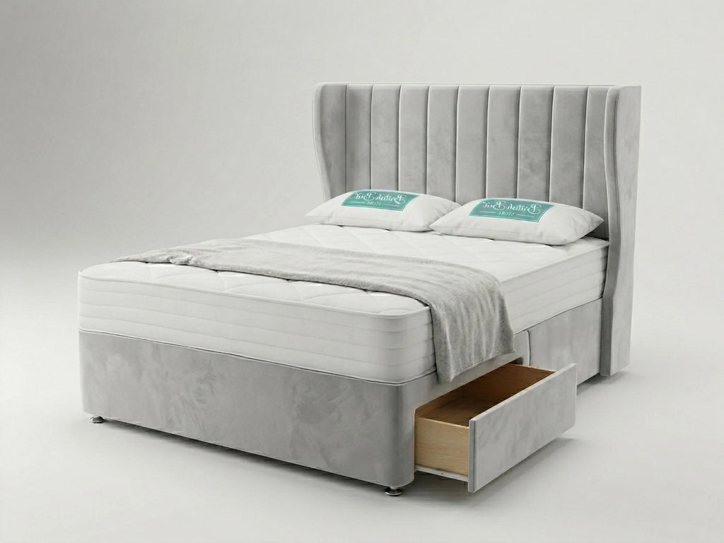 Opulent Curve Prestige | Divan Drawer Bed Optional Drawers (UK) | Discount Bed Store (DBS) #DB140