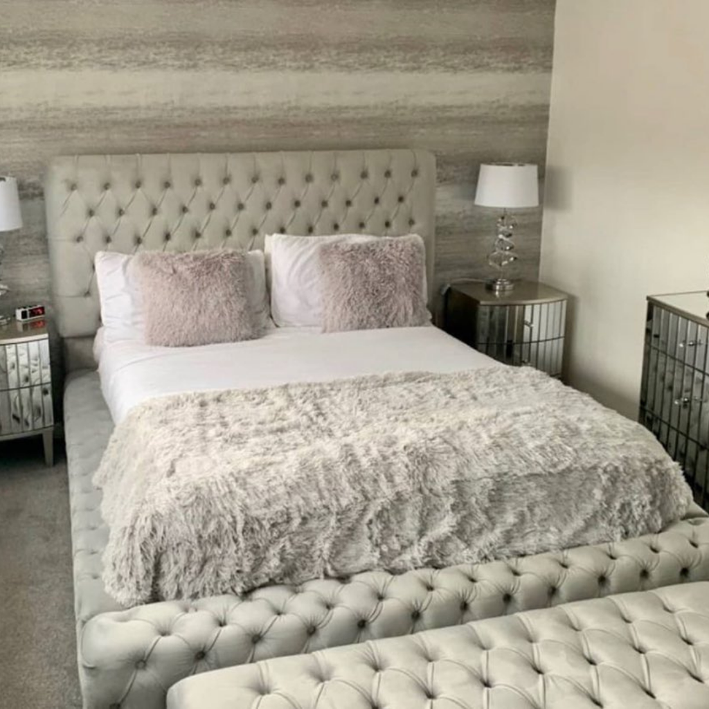 Upholstered Ambassador Bed ChesterRoyale Style #B22 Bed Frame (UK) | Discount Bed Store (DBS)