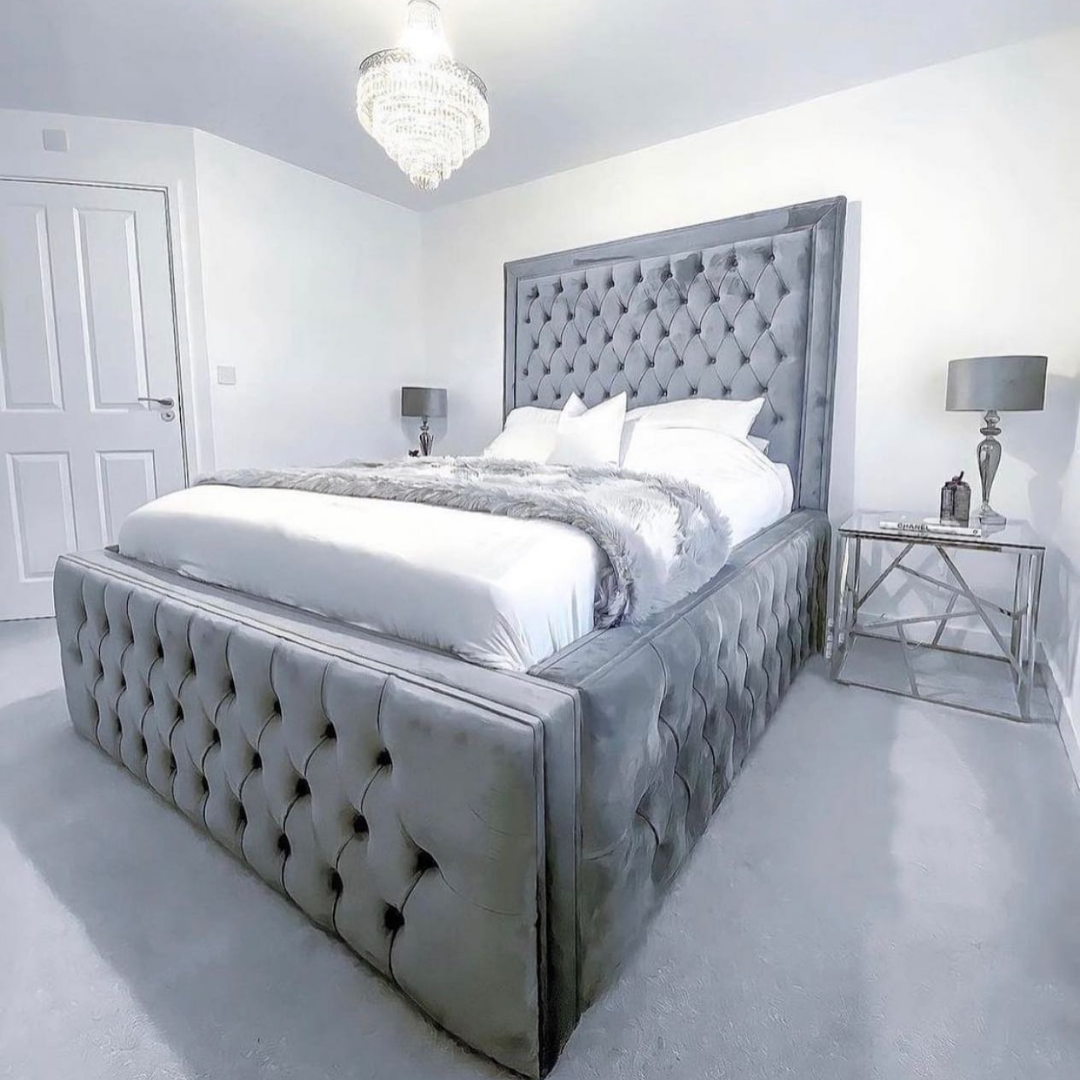 Upholstered Bed ImperialTall Grande #B32 Bed Frame (UK) | Discount Bed Store (DBS)