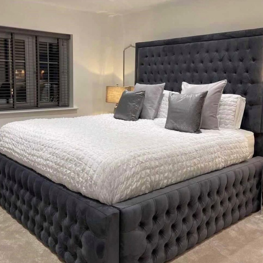 Upholstered Bed ImperialTall Grande #B32 Bed Frame (UK) | Discount Bed Store (DBS)