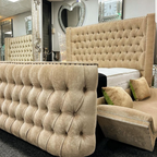 Wingback Bed StudRidge Luxe #B29 Bed Frame (UK) | Discount Bed Store (DBS)