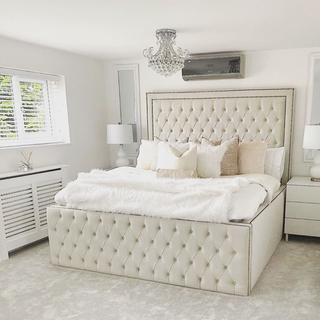 Upholstered Bed ImperialTall Grande #B32 Bed Frame (UK) | Discount Bed Store (DBS)