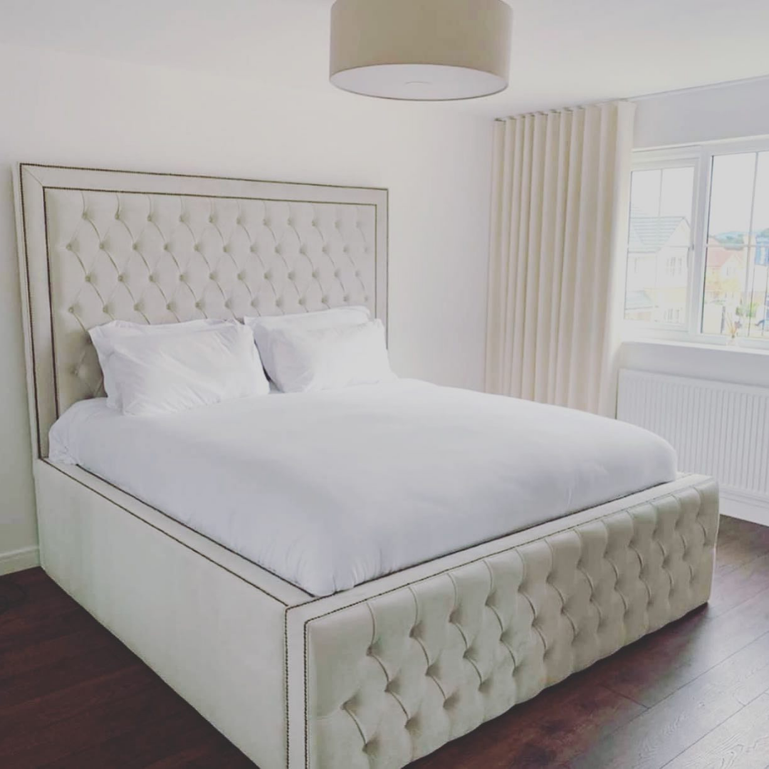 Upholstered Bed ImperialTall Grande #B32 Bed Frame (UK) | Discount Bed Store (DBS)