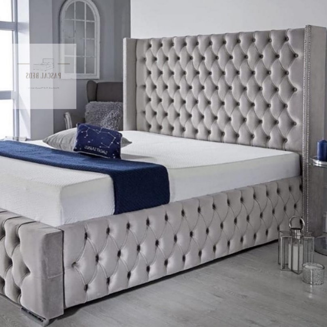Wingback Bed RoyaleDeep Tuft #B39 Bed Frame (UK) | Discount Bed Store (DBS)