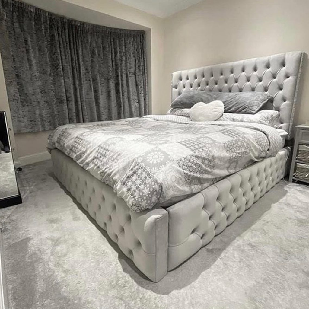Upholstered Bed Luxora DeepTuft #B19 Bed Frame (UK) | Discount Bed Store (DBS)