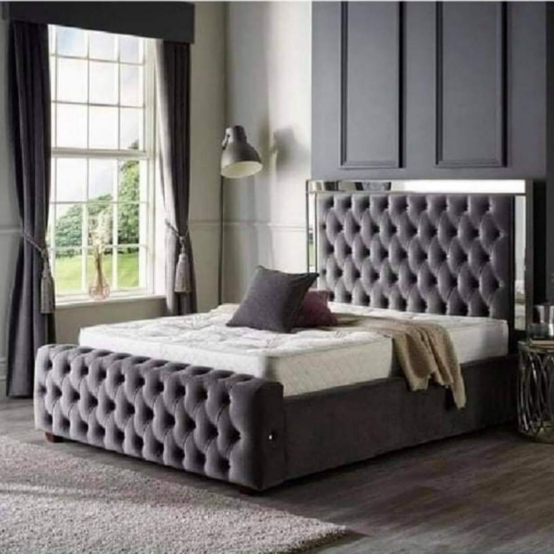 Chesterfield Bed CrownTuft Design #B6 Bed Frame (UK) | Discount Bed Store (DBS)