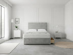 Heritage Sleigh Luxe | Upholstered Divan Drawer Bed with Pull-Out Drawers (UK) | Discount Bed Store (DBS) #DB133