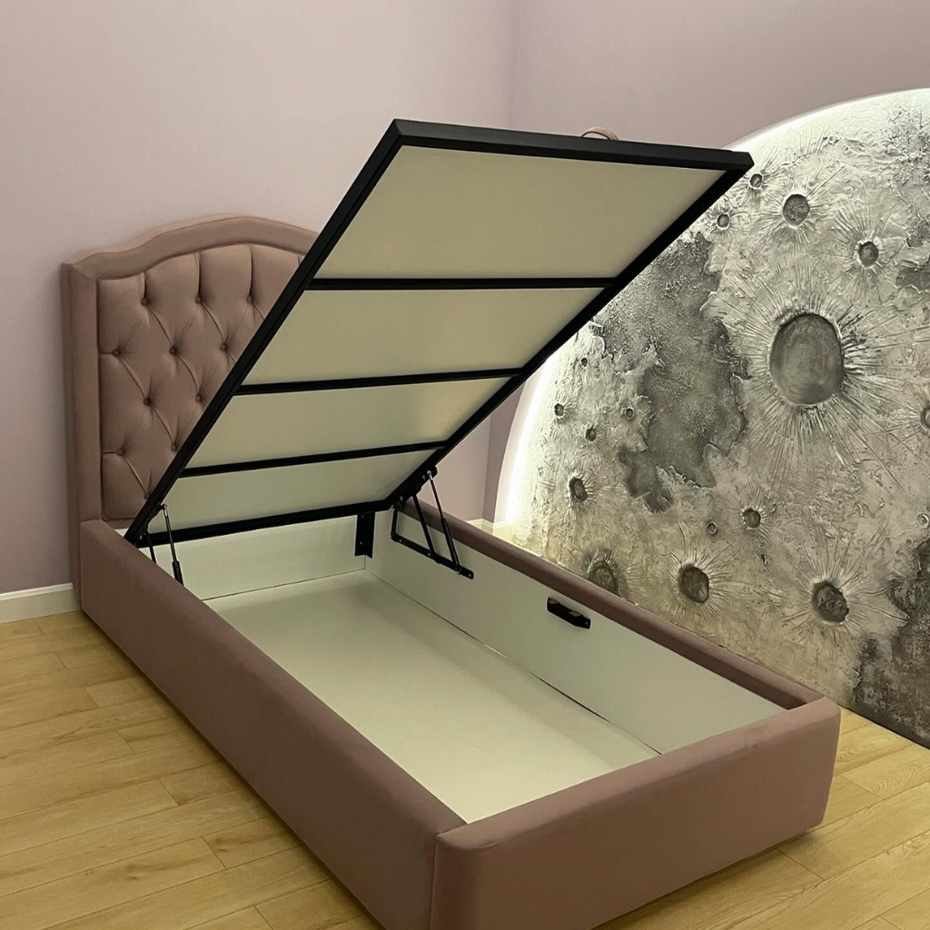 Royale Tuffed Kids Bed #B108 | Optional Ottoman Bed Frame (UK) | Discount Bed Store (DBS)