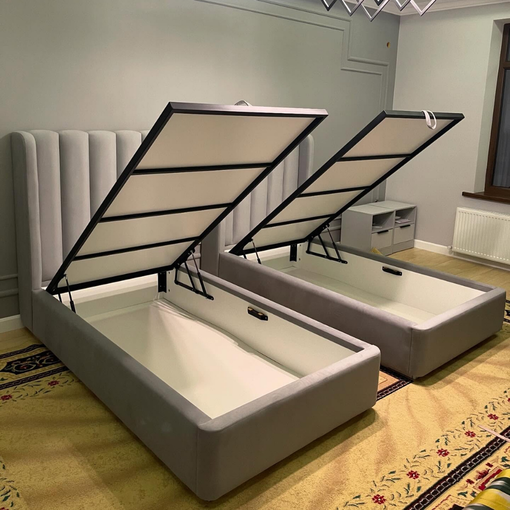 Wingback Panel Kid Bed #B109 | Optional Ottoman Bed Frame (UK) | Discount Bed Store (DBS)