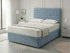 Heritage Sleigh Luxe | Upholstered Divan Drawer Bed with Pull-Out Drawers (UK) | Discount Bed Store (DBS) #DB133